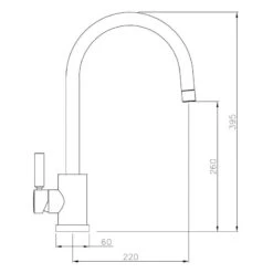 Abode Atlas Single Lever Kitchen Mixer Tap Chrome 7 Abode Atlas Single Lever Kitchen Mixer Tap Chrome -Home Bathroom abode at1092 3