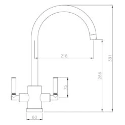 Abode Atlas Monobloc Aquifier Kitchen Filter Tap Chrome -Home Bathroom abode at2003 5