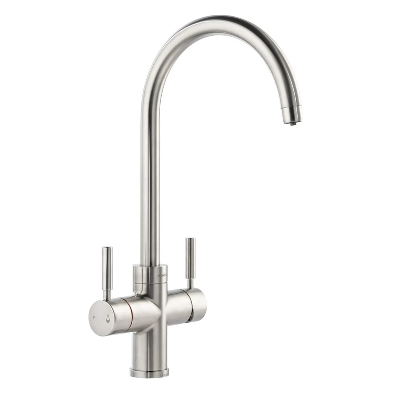 Abode Propure 4 IN 1 Swan Spout Kitchen Tap Brushed Nickel 3 Abode Propure 4 IN 1 Swan Spout Kitchen Tap Brushed Nickel
