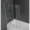 Aquadart Venturi 6 Frameless 4 Fold Bath Screen Left Hand -Home Bathroom aquadart aq9501ls
