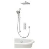 Aqualisa Dream Shower With Adjustable Head, Wall Head & Bath Fill Square -Home Bathroom aqualisa drmdcv3adfwbtxsqr