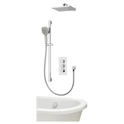 Aqualisa Dream Shower With Adjustable Head, Wall Head & Bath Fill Square