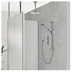 Aqualisa ISystem Smart Concealed With Adjustable & Wall Heads (Gravity Pumped) -Home Bathroom aqualisa isda2bvdvfw21 3