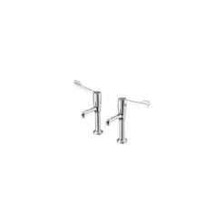 Armitage Shanks Markwick High Neck Pillar Taps Chrome