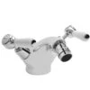 Bayswater White Mono Bidet Mixer With Lever & Dome Collar -Home Bathroom bayswater bayt308