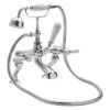 Bayswater White Bath Shower Mixer With Lever & Hex Collar -Home Bathroom bayswater bayt404