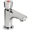 Bristan Single Pillar Basin Soft Touch Timed Flow Tap Chrome -Home Bathroom bristan z2dus12c