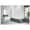 Merlyn 800x1500mm Single Curved Bath Screen
