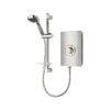 Triton Aspirante 9.5kW Contemporary Electric Shower Brushed Steel -Home Bathroom btl dice0042