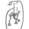 Burlington Anglesey Regent Angled Deck Mounted Bath Shower Mixer -Home Bathroom burlington anr19