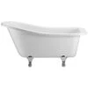Burlington Buckingham Slipper Bath With Classic Chrome Feet -Home Bathroom burlington e6 e10chr