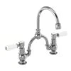 Burlington Kensington Arch Basin Mixer, Curved Spout, 230mm Centres -Home Bathroom burlington ke28qt
