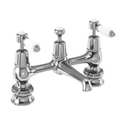 Burlington Kensington Regent Bridge Basin Mixer With Chain Waste