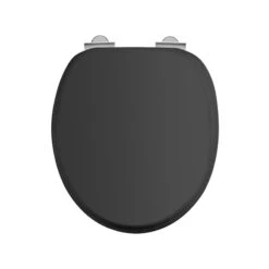 Burlington Matt Black Soft Close Toilet Seat