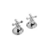 Cifial Edwardian Pair Of Deck Bath Valves Chrome -Home Bathroom cifial 34890ed