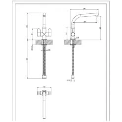 Clearwater Miram Kitchen Sink Mixer Tap Croma Grey/Chrome -Home Bathroom clearwater mir2cpcr 3