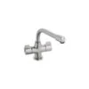 Clearwater Ultra Mono Sink Mixer Mixer With Swivel Spout Brushed -Home Bathroom clearwater ultbs
