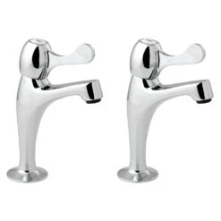 Deva Lever Action Contract Sink Pillar Taps
