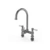 Ellsi 3 In 1 Traditional Bridge Hot Water Kitchen Mixer Chrome/White -Home Bathroom ellsi pdt 000222 215 52