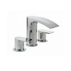 Essential Mantaro 3 Hole Bath Filler Chrome