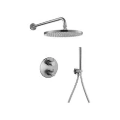 Flova Levo 2 Way Shower Set Round Brushed Nickel