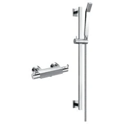 Flova Str8 Thermostatic Bar Valve With Slide Rail Kit & Easy Fix Kit
