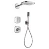 Flova Fusion GoClick Shower Set With Rainshower & Handshower -Home Bathroom flova fnt3wpk2