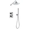 Flova Levo Thermostatic 2 Outlet Shower Set Square -Home Bathroom flova lv2wpk1 sq