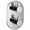 Flova Smart Slim Oval 2 Outlet Shower Trim Kit Only -Home Bathroom flova sm2 trim