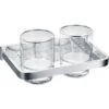 Flova Sofija Double Glass Tumbler Holder -Home Bathroom flova so8920a