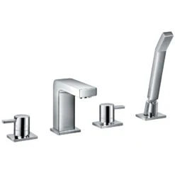 Flova Str8 4-Piece Bath Shower Mixer With Handset & Hose