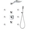 Flova Urban Thermostatic Shower Set With Body Jets -Home Bathroom flova urt4wpk1