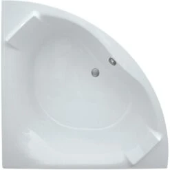 Frontline Aquabathe Luxe 1400 X 1400mm Corner Bath With Built Headrest