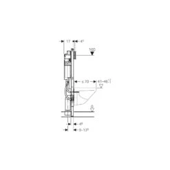 Geberit Duofix Special Frame For Wall-Hung WC, H112, With UP320 -Home Bathroom geberit 111352005 3
