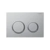 Geberit Omega 20 Easy Clean Dual Flush Plate Matt/Gloss Chrome 2 Geberit Omega 20 Easy Clean Dual Flush Plate Matt/Gloss Chrome -Home Bathroom geberit 115085jq1