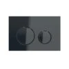 Geberit Sigma21 Metal Dual Flush Plate Black Chrome/Black -Home Bathroom geberit 115651sj1