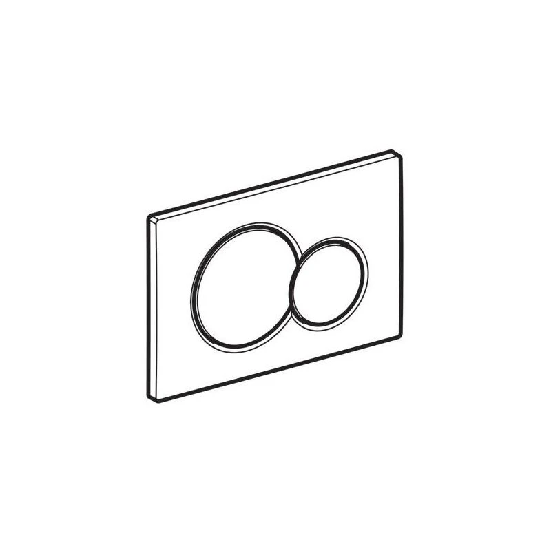 Geberit Sigma01 Flush Plate, Dual Flush, White-Blue-Red 4 Geberit Sigma01 Flush Plate, Dual Flush, White-Blue-Red - Image 2