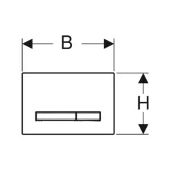 Geberit Sigma50 Metal Dual Flush Plate Mustang Slate -Home Bathroom geberit 115788jm2 3