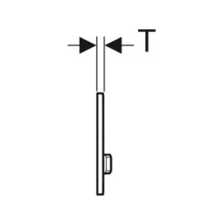 Geberit Sigma50 Metal Dual Flush Plate Mustang Slate -Home Bathroom geberit 115788jm2 4