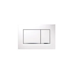 Geberit Sigma30 Dual Flush Plate White/Gloss Chrome/White