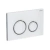 Geberit Sigma21 Flush Plate, Dual Flush, White-Chrome -Home Bathroom geberit 115884si1