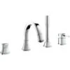 Grohe Grandera 4-Hole Bath Combination Trim 19936 Chrome -Home Bathroom grohe 19936000