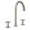 Grohe Atrio Cross 3 Hole Basin Mixer M-Size 20008 Supersteel -Home Bathroom grohe 20008dc3