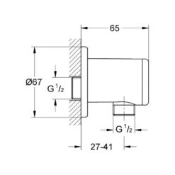 Grohe Relexa Shower Outlet Elbow 1/2″ 28626 -Home Bathroom grohe 28626000 2