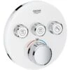 Grohe Smartcontrol Thermostat With 3 Valves 29904 Moon White -Home Bathroom grohe 29904ls0