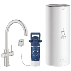 Grohe Red Duo Tap & L Size Boiler 30328 Supersteel