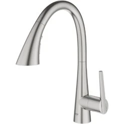 Grohe Zedra Sink Mixer With Pullout Spray 32294 Supersteel -Home Bathroom grohe 32294dc2 3