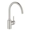 Grohe Concetto High Spout Sink Mixer 32661 Supersteel -Home Bathroom grohe 32661dc3