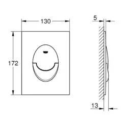 Grohe Skate Air S Flush Plate 37965 -Home Bathroom grohe 37965000 2