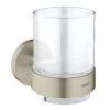 Grohe Essentials Glass With Holder 40447 Brushed Nickel -Home Bathroom grohe 40447en1